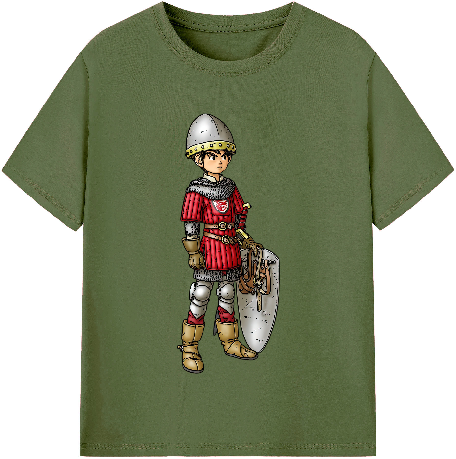 （画像用） ドラゴンクエスト Doragon Kuesuto Dragon Quest 綿100％半袖Tシャツ（フロントプリント）